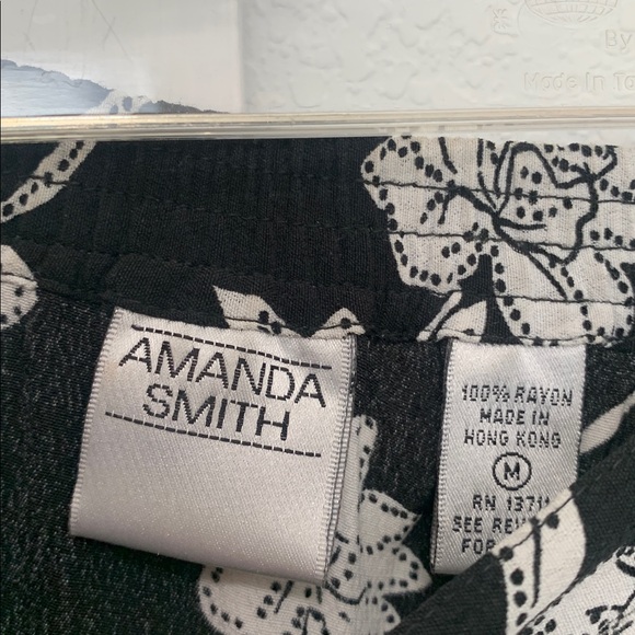 Y2K Amanda Smith Black White Midi Skirt - Picture 3 of 6